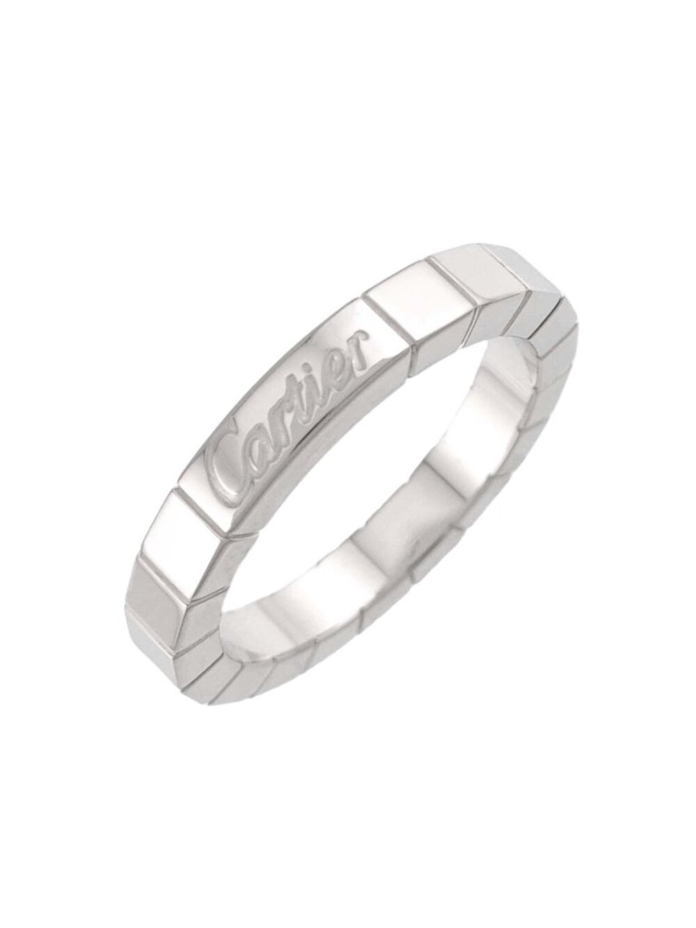 Cartier Lanieres 50 Ring 18k White Gold 750 Laniere